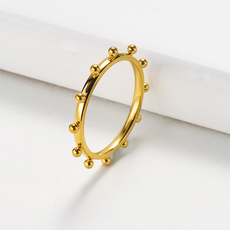 Gold Filled Love Heart Rings Chunky Hexagon Geometric Rings